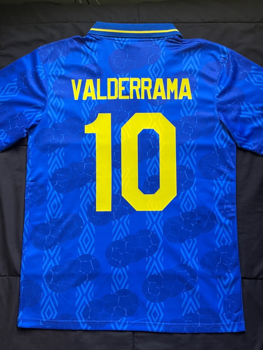 Valderrama #10 Colombia Soccer Jersey Retro Blue Away 1994